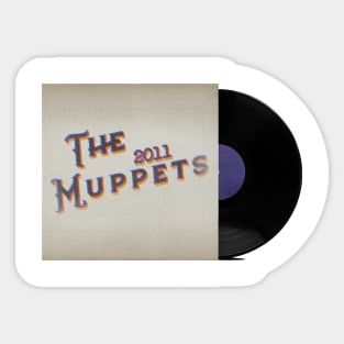 RETRO VINYL THE MUPPETS 2011 Sticker